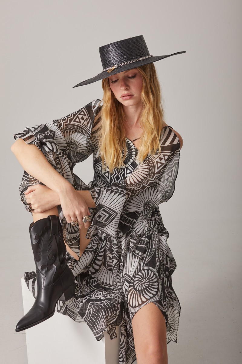 VESTIDO JOYA GASA CORTO