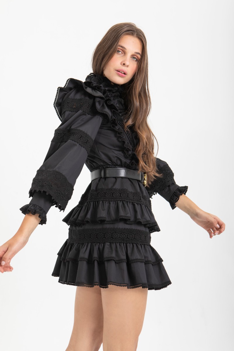 VESTIDO ENTREDOS NEGRO
