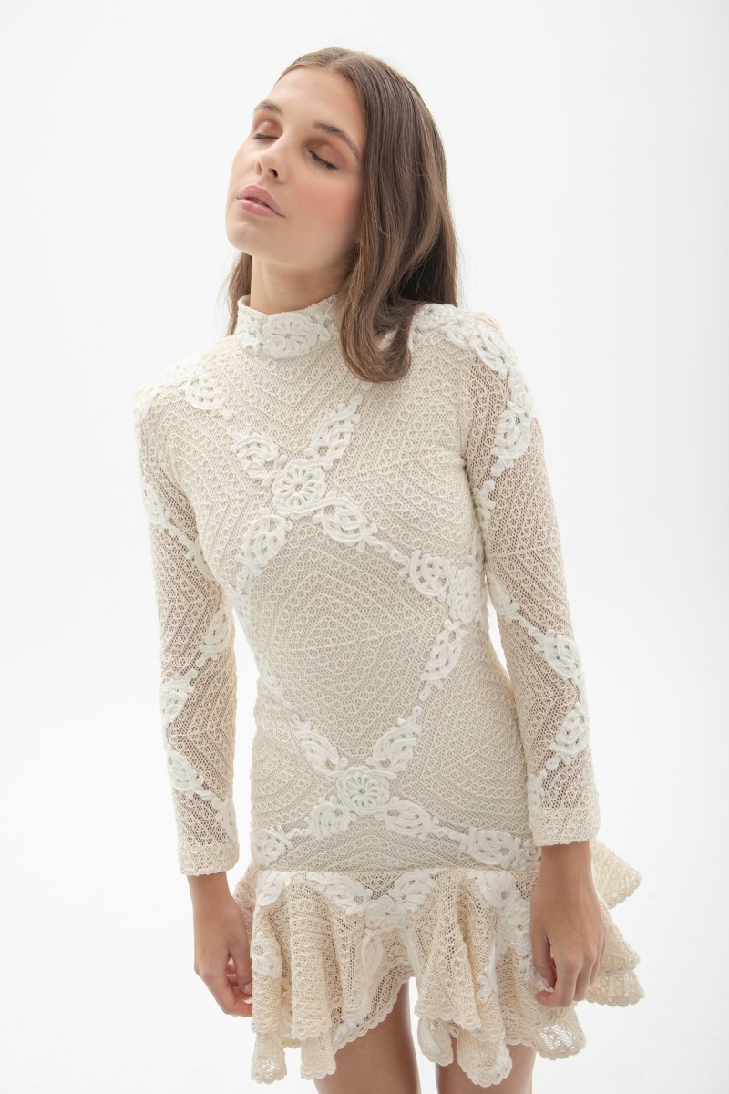 VESTIDO PUNTO CALADO