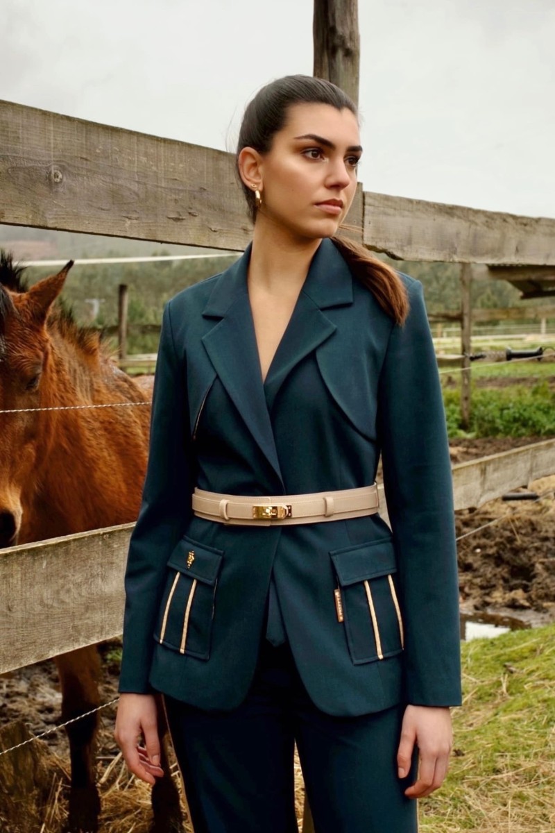 BLAZER VERDE AZULADO