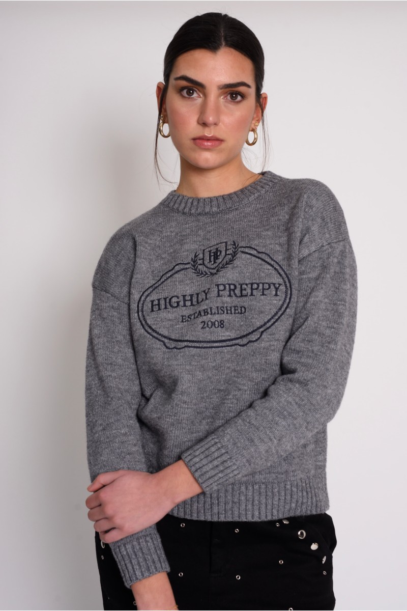 JERSEY GRIS BORDADO HIGHLY...