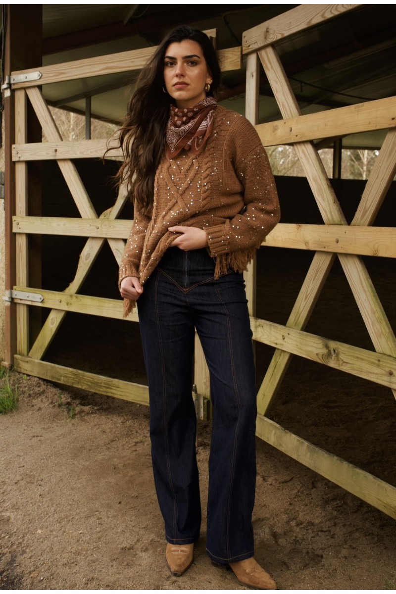 PANTALÓN DENIM WIDE LEG